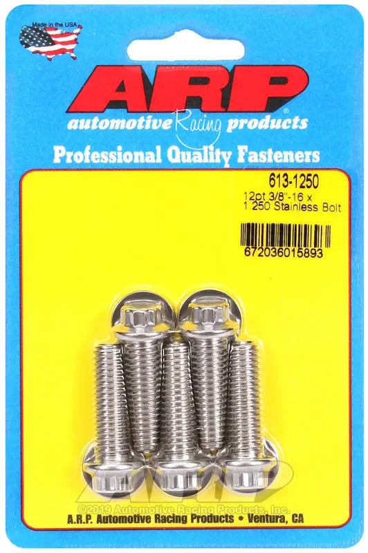 ARP 6131250 3/8-16 x 1.250-inch Grade 8 Threaded Rod Pack of 5