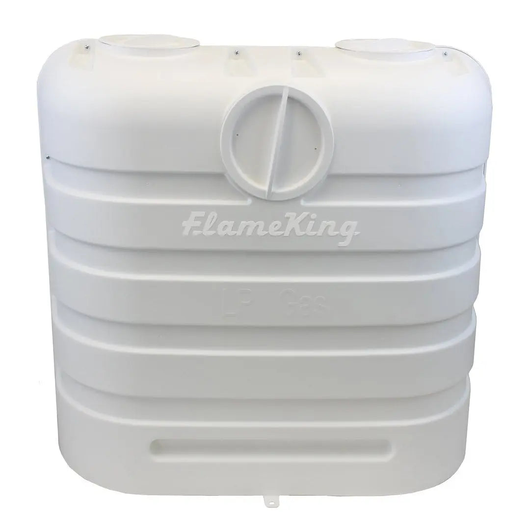 Flame King Dual 30 lb LP Propane Tank Cover - White (Part Number PCCRV30WHT)