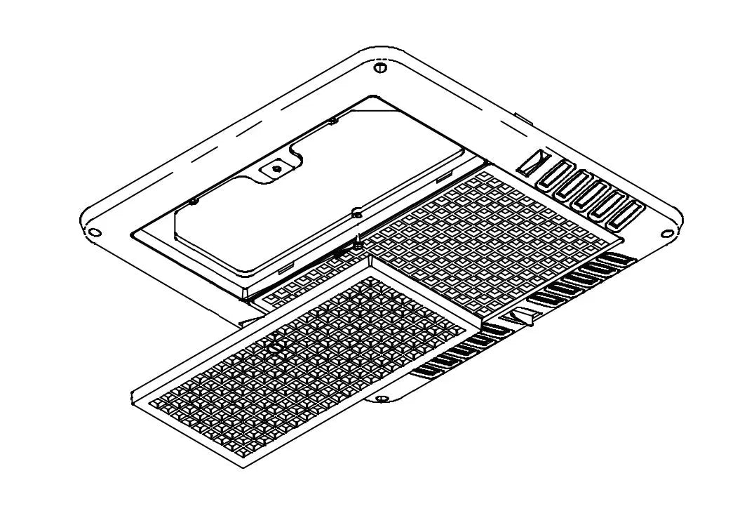 Coleman RVP Chill Grille Assembly - Part Number 8330C5731 for RV and Camper Cooling