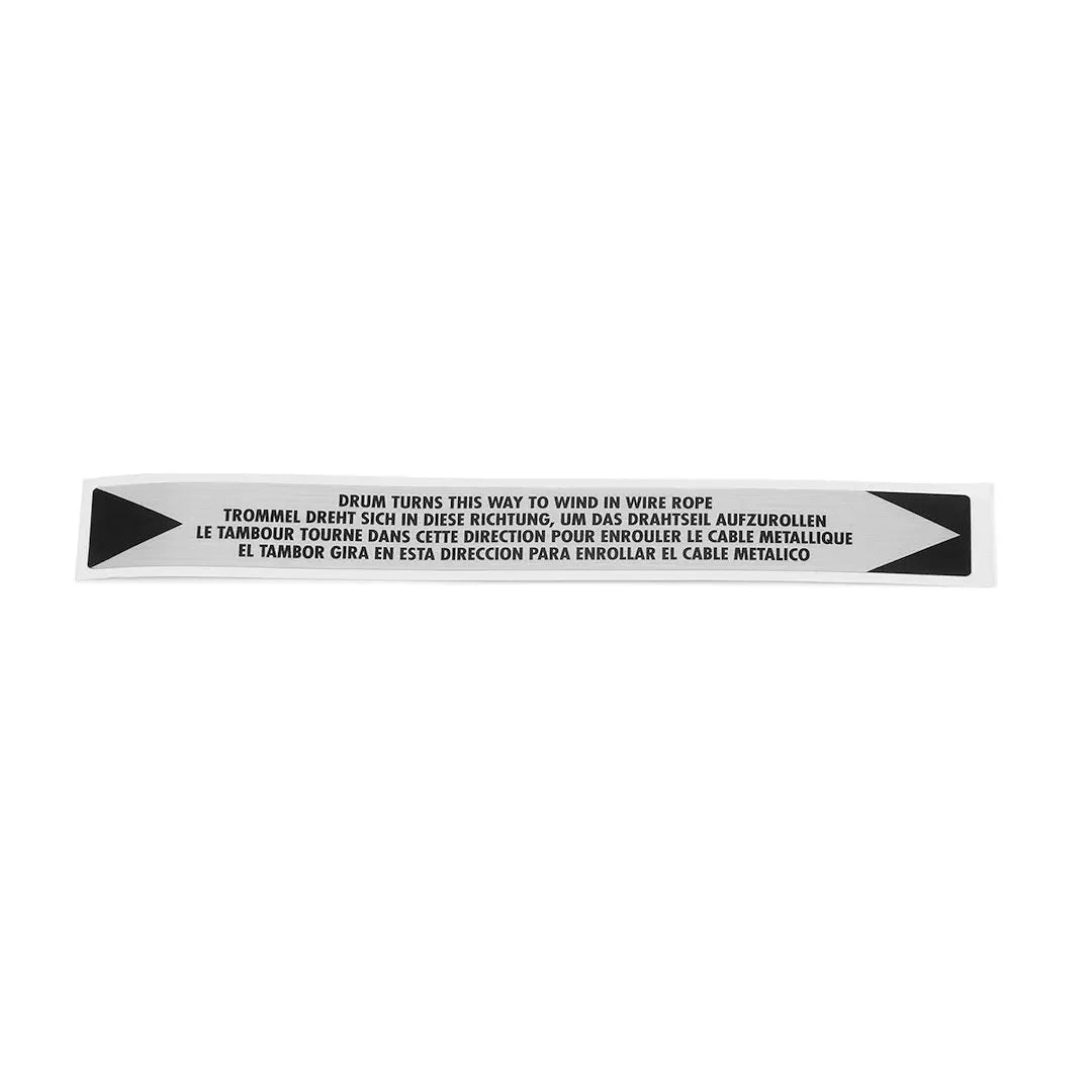 WARN Industries KIT SVC Label Drum Rotation - Part #98391
