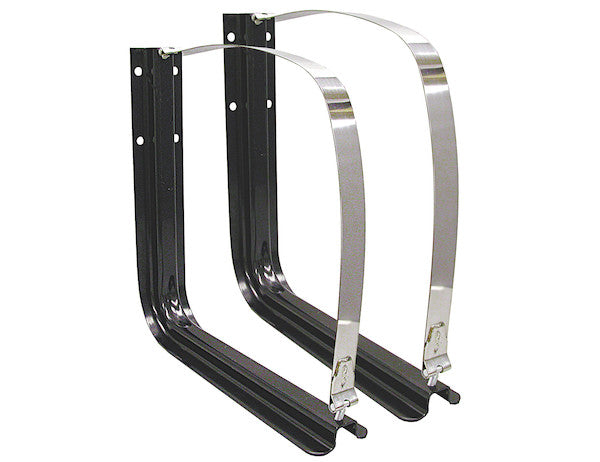 Buyers Prod SMS005BK Bracket and Strap Kit for 50 & 70 Gallon Steel Mounting
