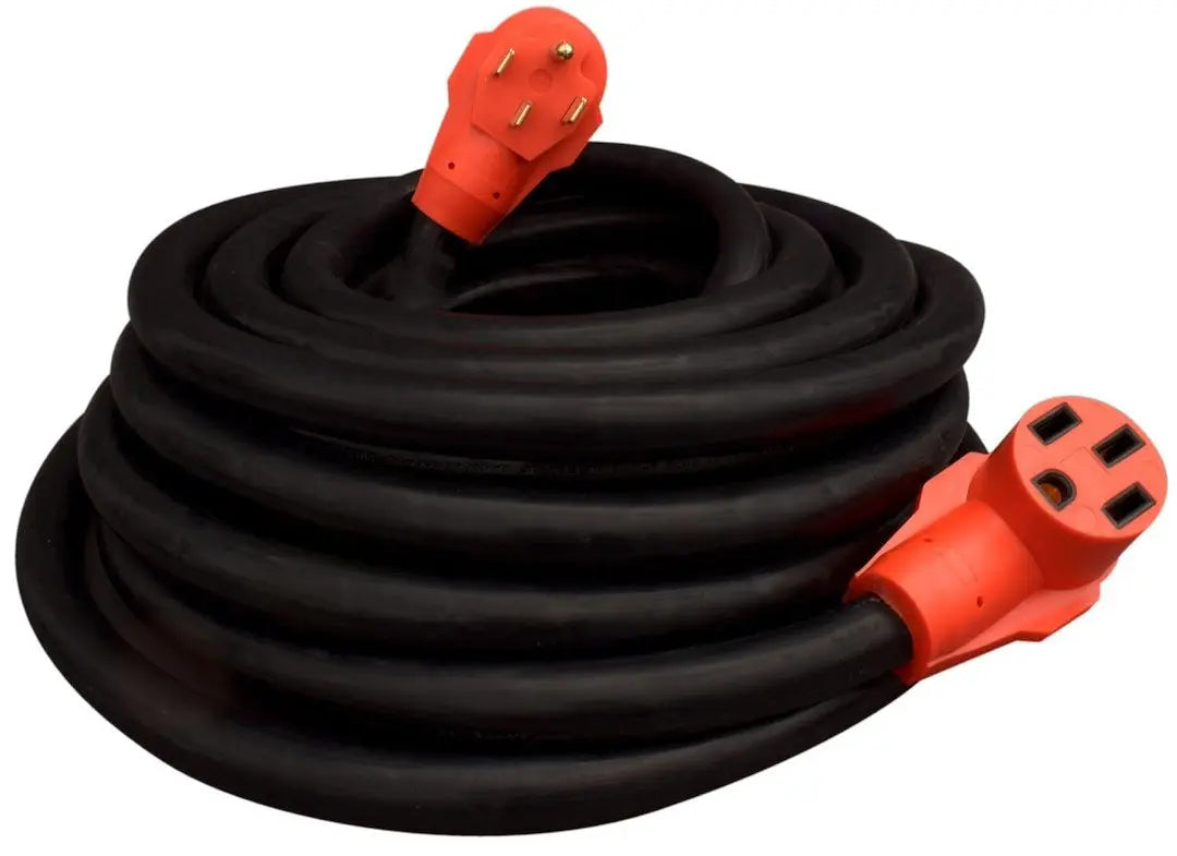 Valterra LLC 50A 50' Extension Cord - Heavy-Duty Power Extension for RVs and Marine Applications