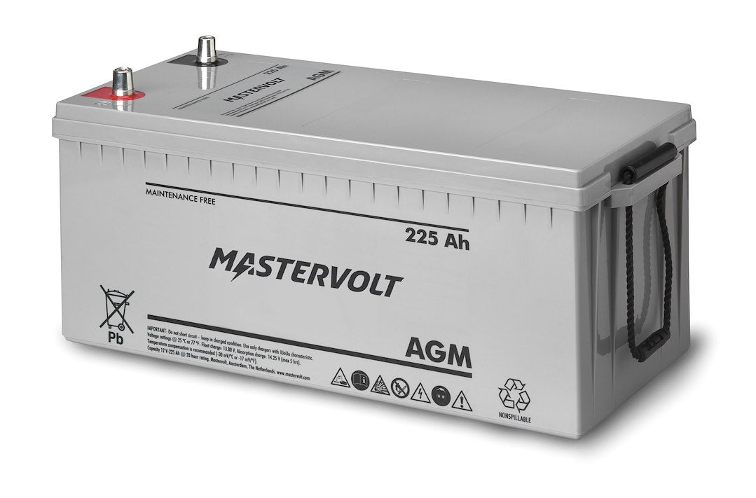 Mastervolt MV 12/225 AH AGM Battery - Reliable Deep Cycle Power Solution