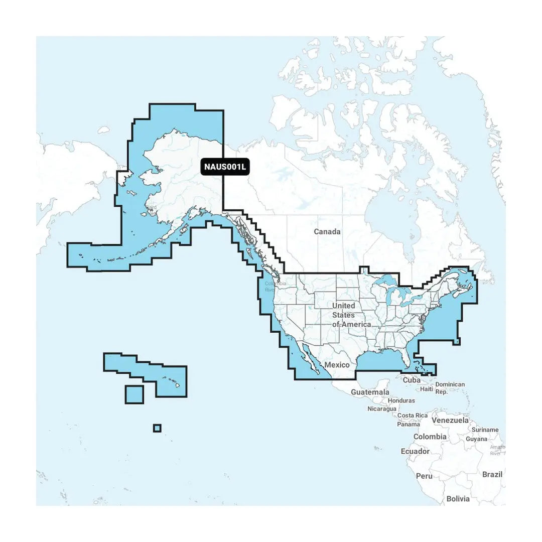 Navionics U.S. & Coastal Canada Marine Chart Card (Part Number 010C136630)