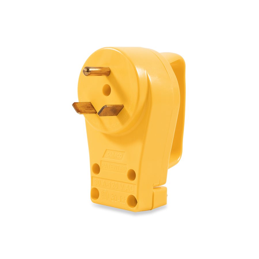Camco 55245 30 Amp Power Grip Replacement Plug for RV and Marine Applications