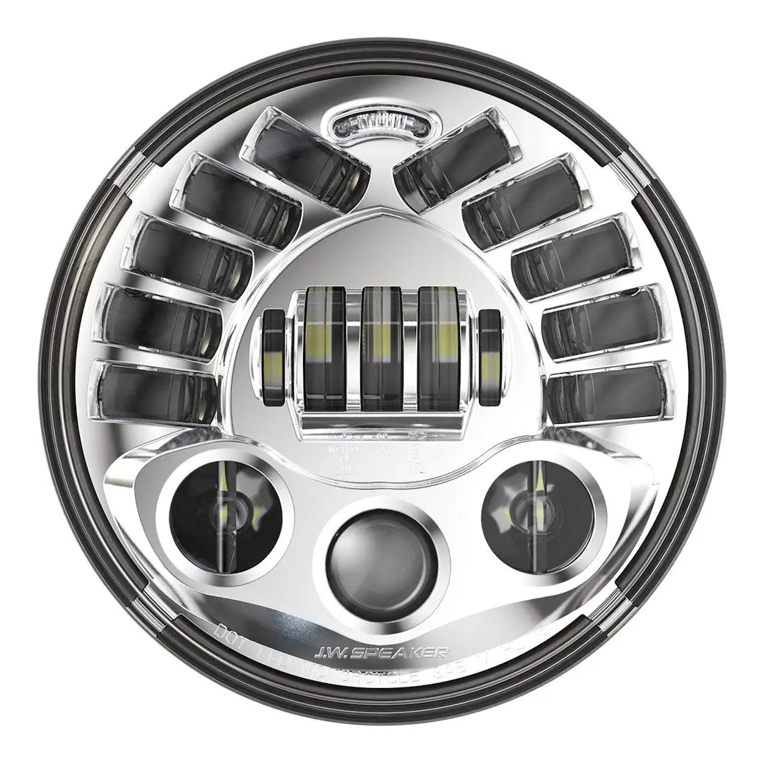 JW Speaker 8790A 12V Adaptive Headlight with Chrome Finish