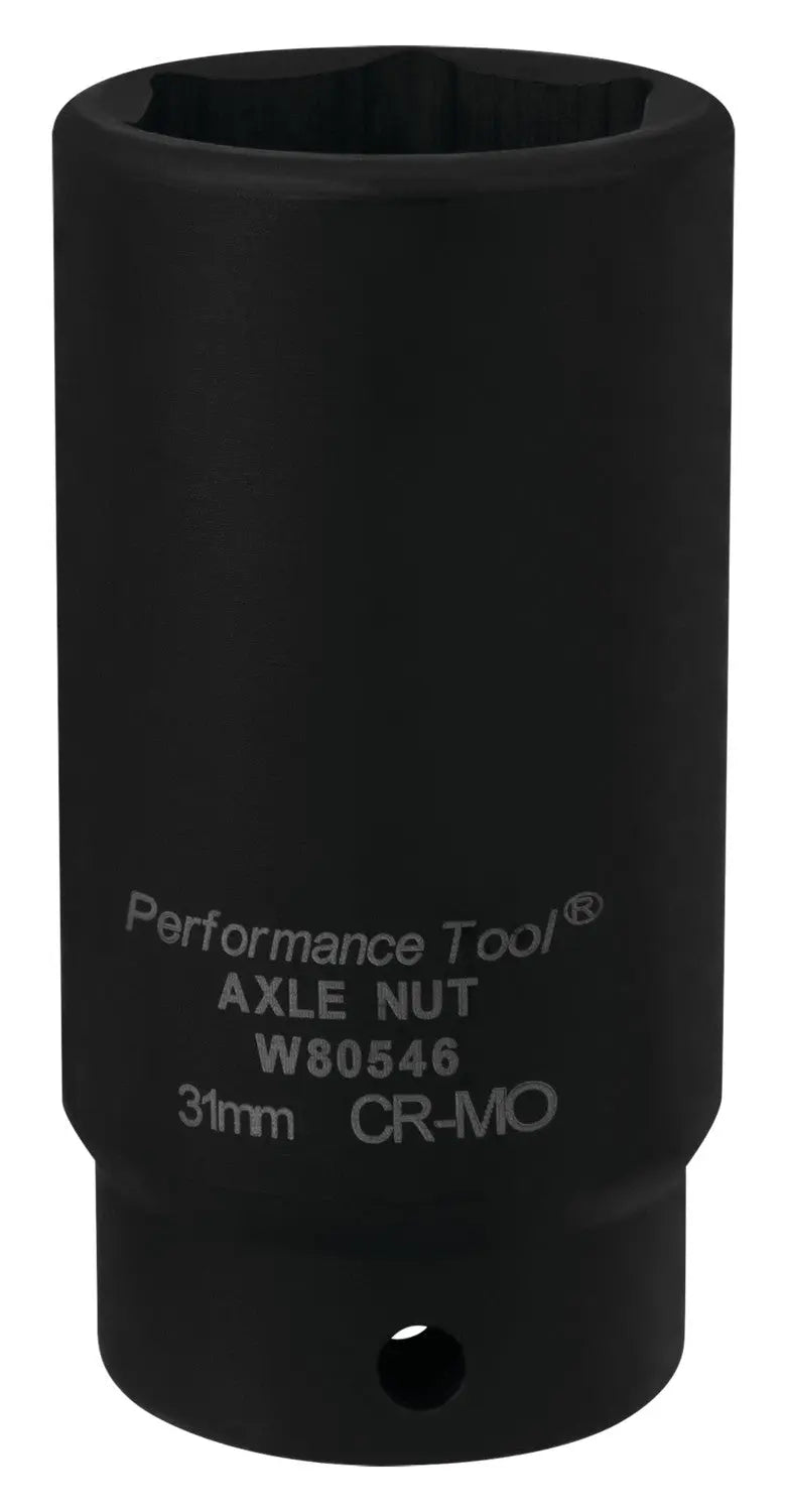 Perform Tool W80546 Axle Nut Socket, 31mm - Heavy Duty Automotive Tool