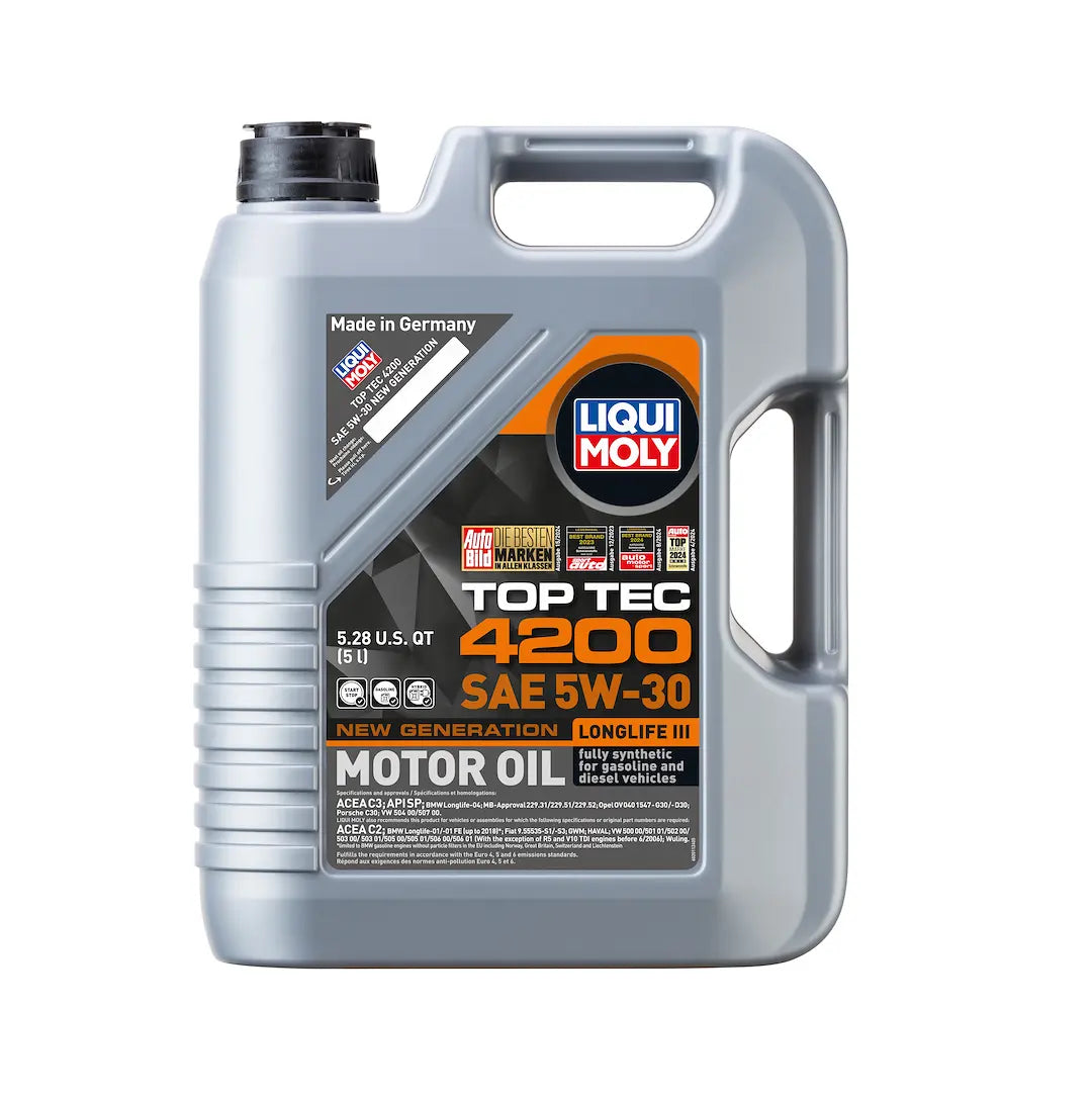 LIQUI MOLY Top Tec 4200 5W-30 Synthetic Motor Oil - 1 Quart Bottle