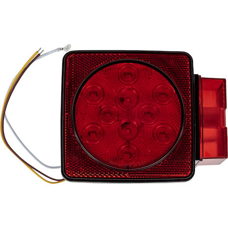 Buyers Products 5625112 5-Inch Red Stop, Tail and Turn Box Light