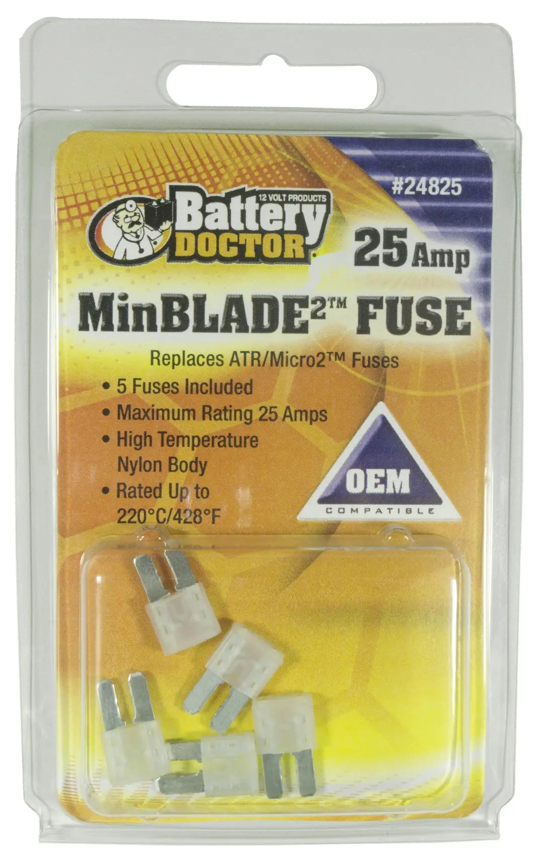 WIRTHCO Minblade2 25A Fuse - Reliable Overcurrent Protection for Your Equipment