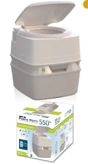 DAVE CARTER TH92856 Porta Potti 550P MSD Portable Toilet for Camping and Marine Use