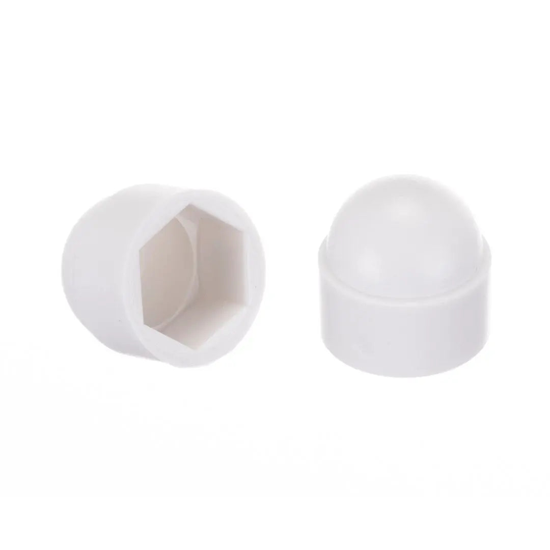 DAVE CARTER TH42111 White Bolt Caps for Automotive Applications