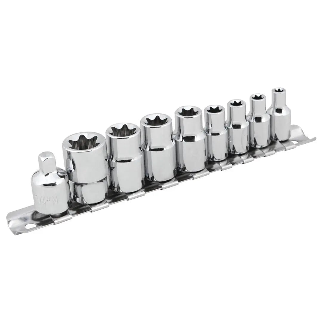 Perform Tool W1338 Star Socket Set - External Drive, 8-Piece