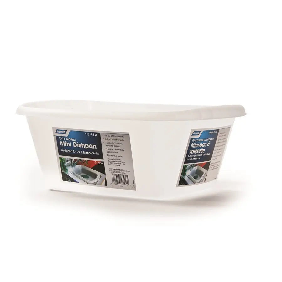 Camco Mini Dish Pan (Part Number 43516) for Compact Cooking and Food Preparation
