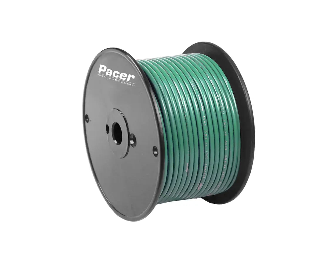 Pacer 16 AWG UL Listed Green Thermostat Copper Wire, 100 Feet Roll