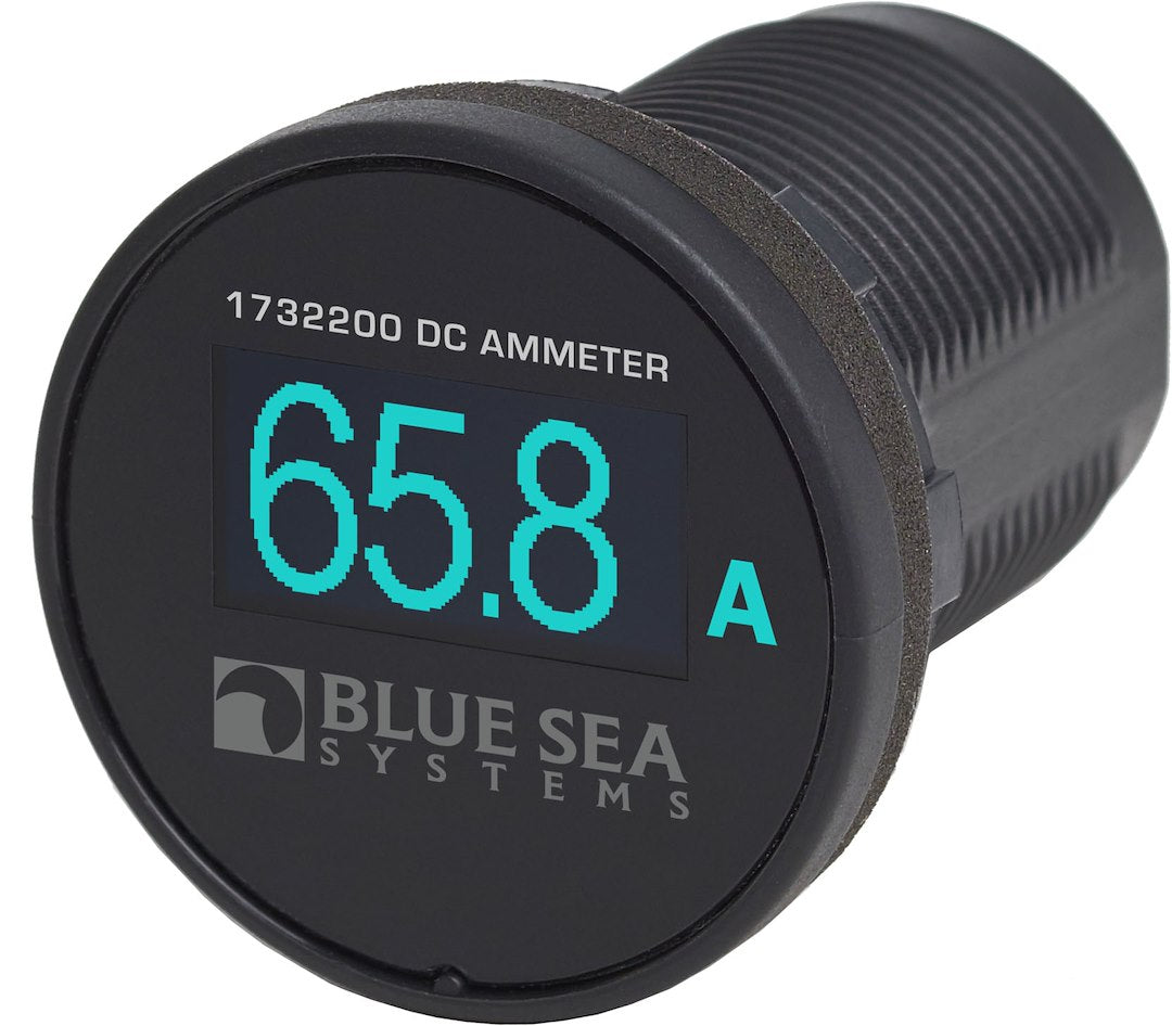 Blue Sea Systems Mini DC Amp Meter Model 1732200BSS for Accurate Current Measurement