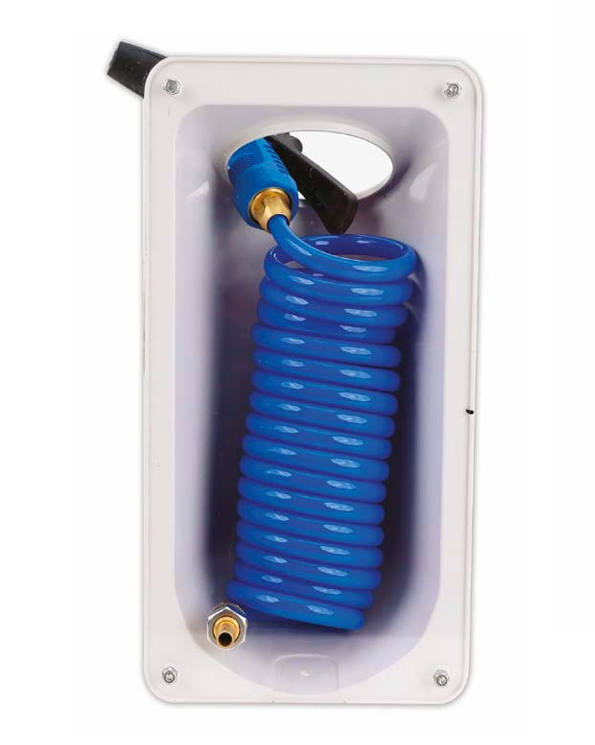 HOSECOIL Side Mount with 15 ft Coiled Hose - Durable and Flexible Hydraulic Hose Solution