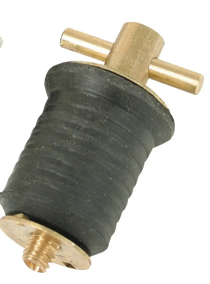 Whitecap Industries 1-1/4 Inch Brass Bailer Plug - Screw Type