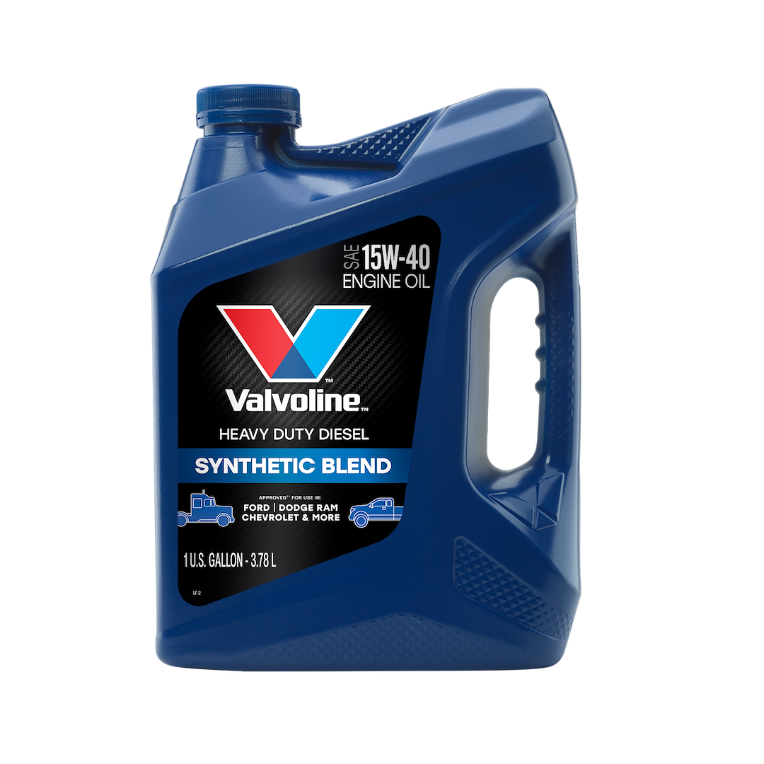 Valvoline High Mileage Synthetic Blend 15W-40 Motor Oil, 3 Gallon Jug