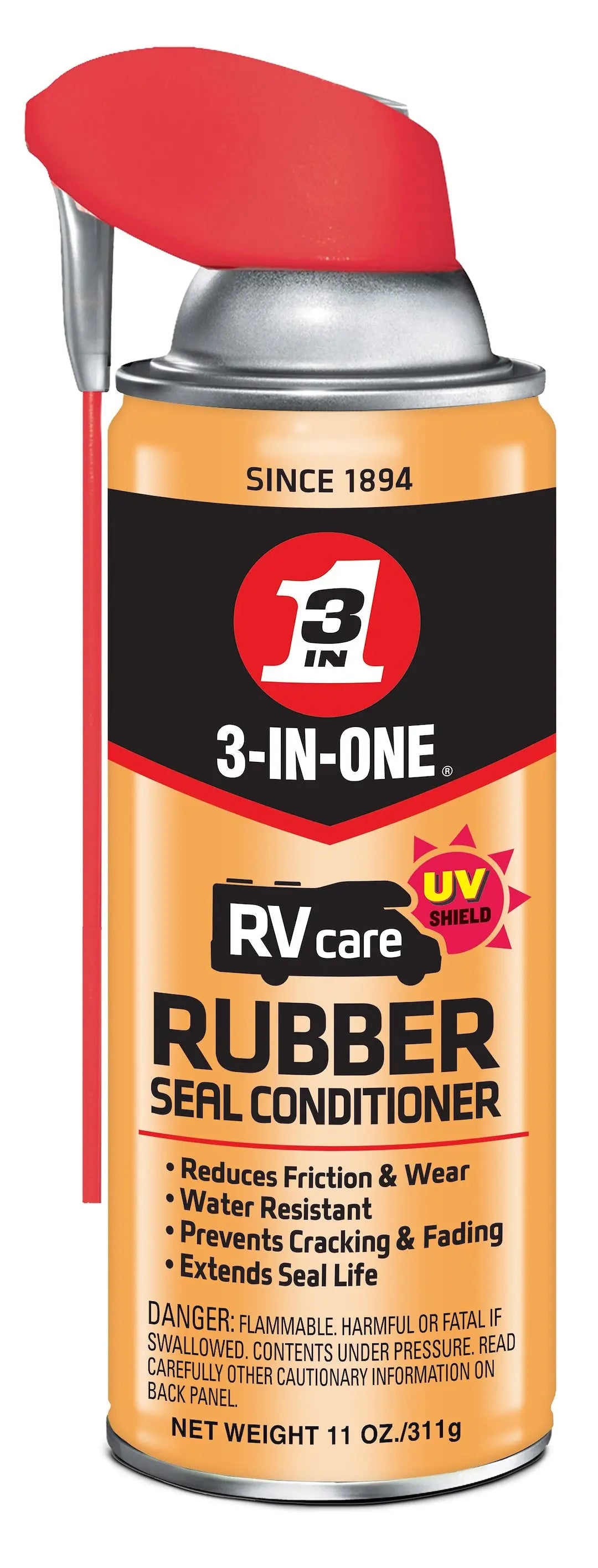 WD-40 RV 11 oz Rubber Seal Conditioner - Protect and Preserve Seals