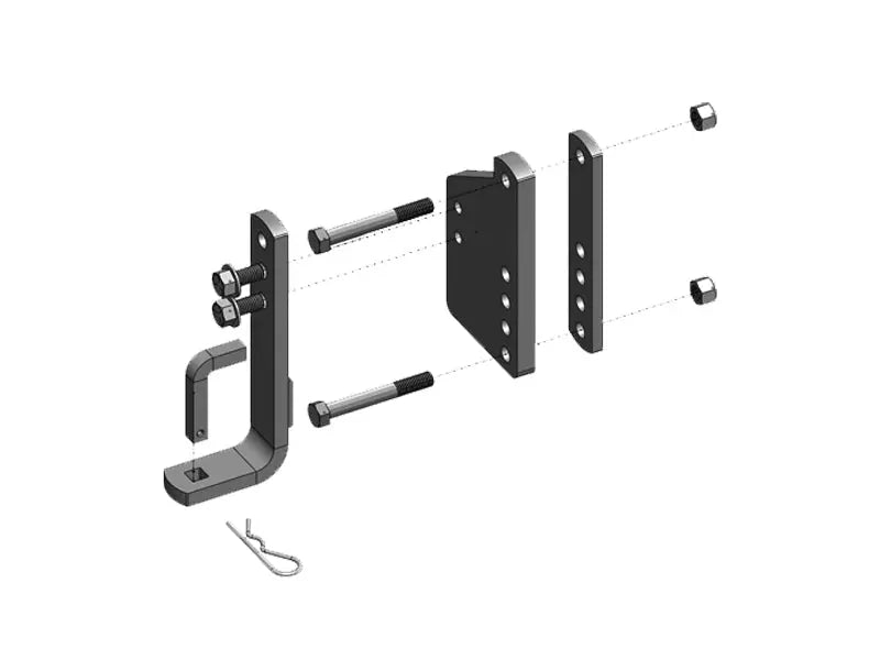 BLUE OX BXW4070 Long L Bracket with Mount Kit