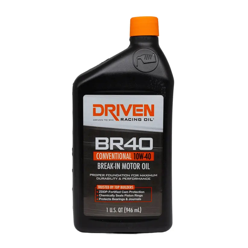 Driven Race BR40 10W-40 Break-In Oil Quart - High-Performance Engine Lubricant