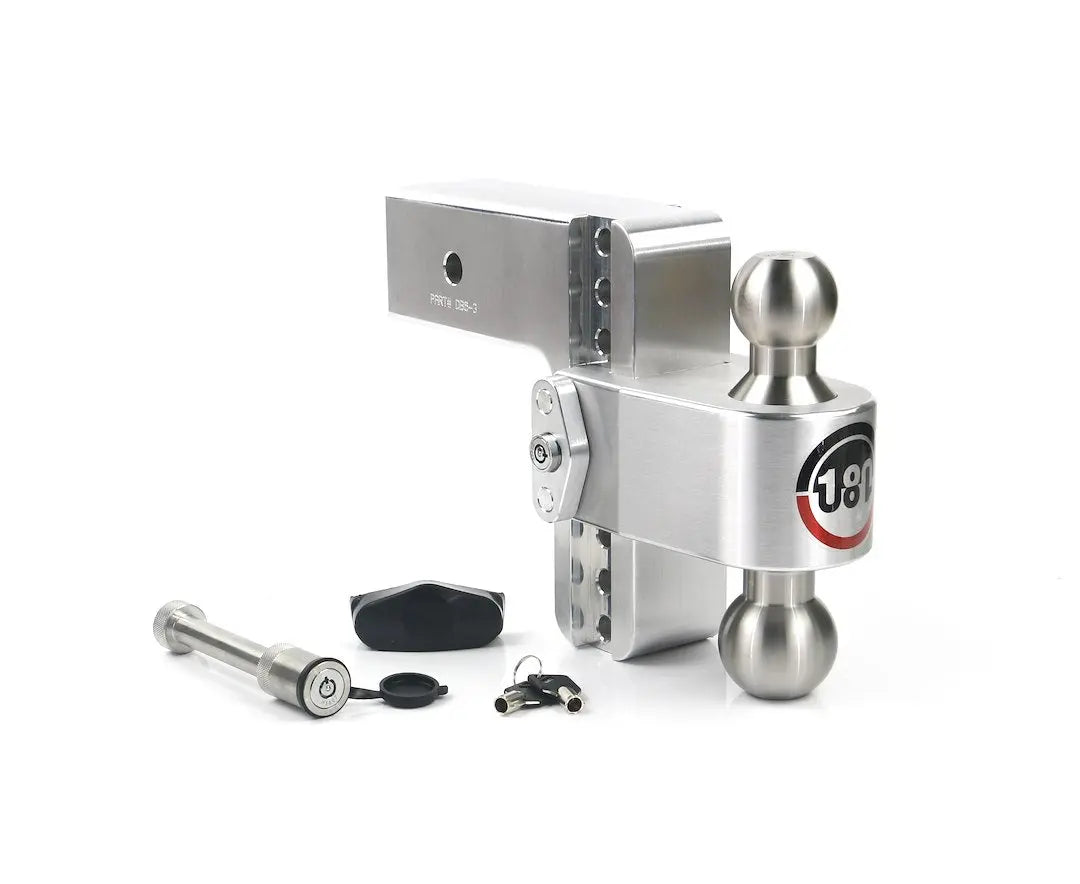 Weigh Safe LTB63KA Turnover Ball 10' Drop Hitch with 2.5 Inch Shank