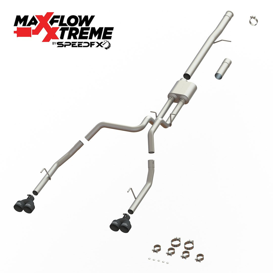 SPEEDFX Cat-Back Exhaust System for Chevrolet Silverado and GMC Sierra 1500 (2019-2022)
