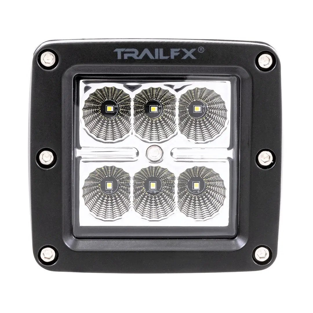 TrailFX 3X2 Pod 6x3W Flat Single Black Amber Length Cover - Part Number 3X2F1 by TRAILFX