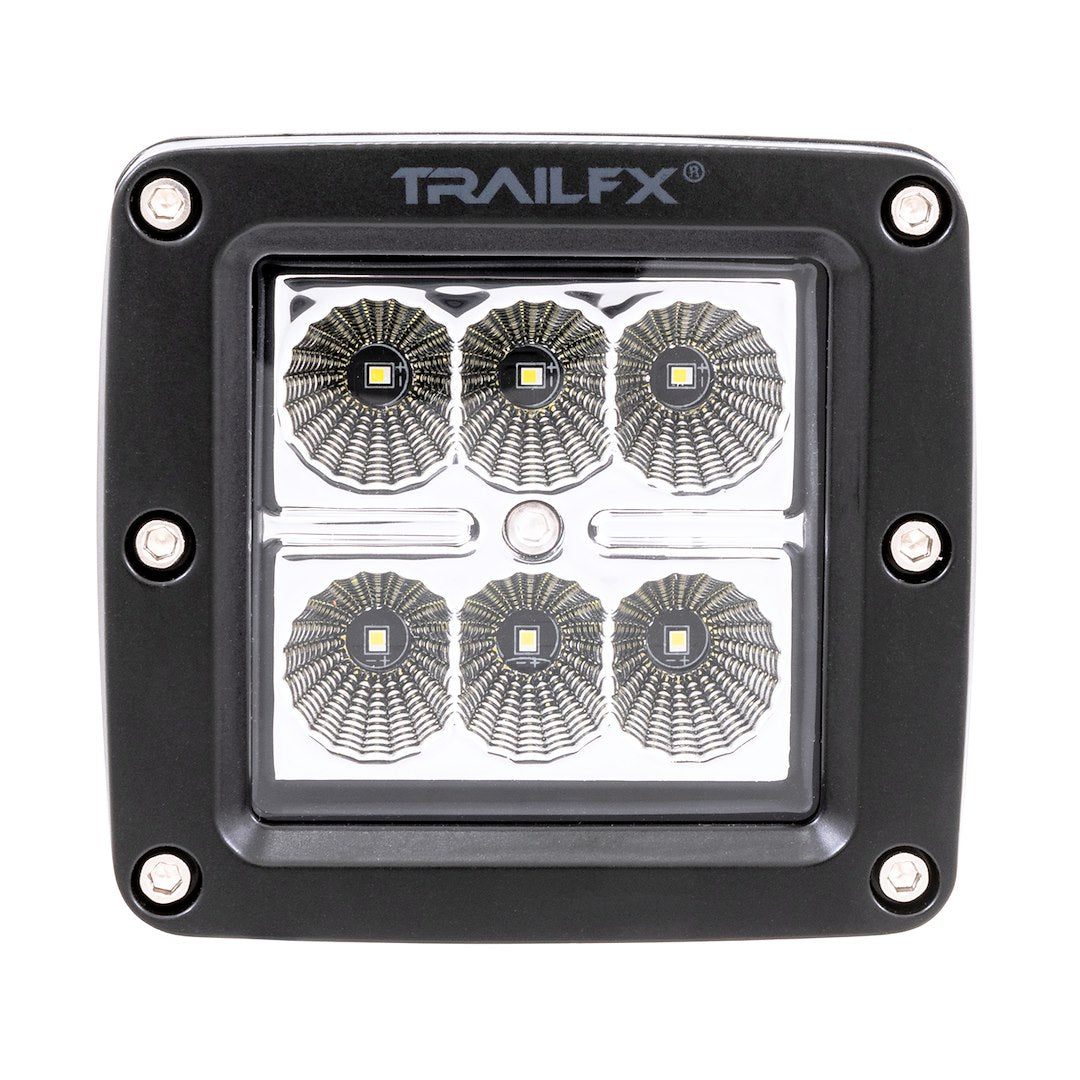 TrailFX 3X2 Pod 6x3W Flat Single Black Amber Length Cover - Part Number 3X2F1