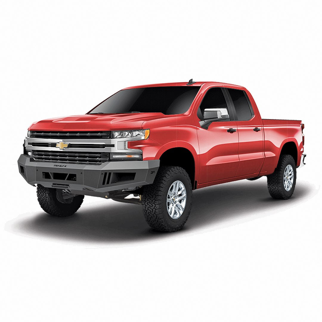 TrailFX LD Front Bumper for Chevy Silverado 2019 - Part Number FLDB009TI