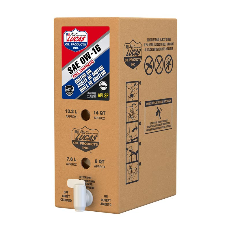 Lucas Oil Synthetic SAE 0W-16 Motor Oil API SN - High-Performance Engine Lubricant
