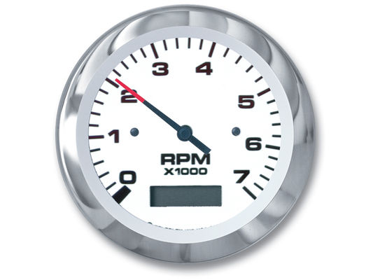 Sierra Marine 65129P Tachometer and Hourmeter, Lido Series, 7K