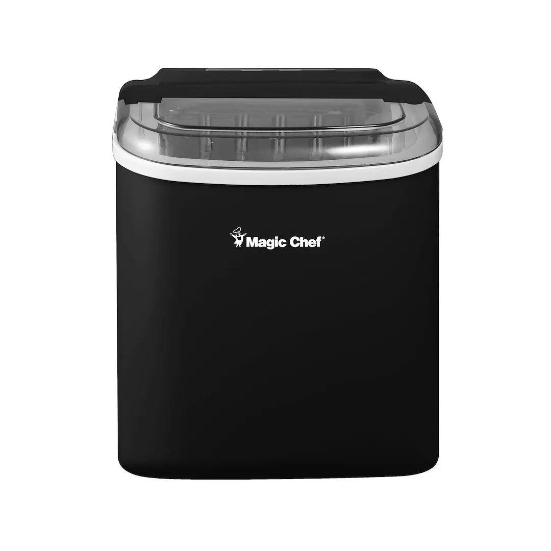Magic Chef MCIM27B 27 lbs Portable Ice Maker for Home and Office Use