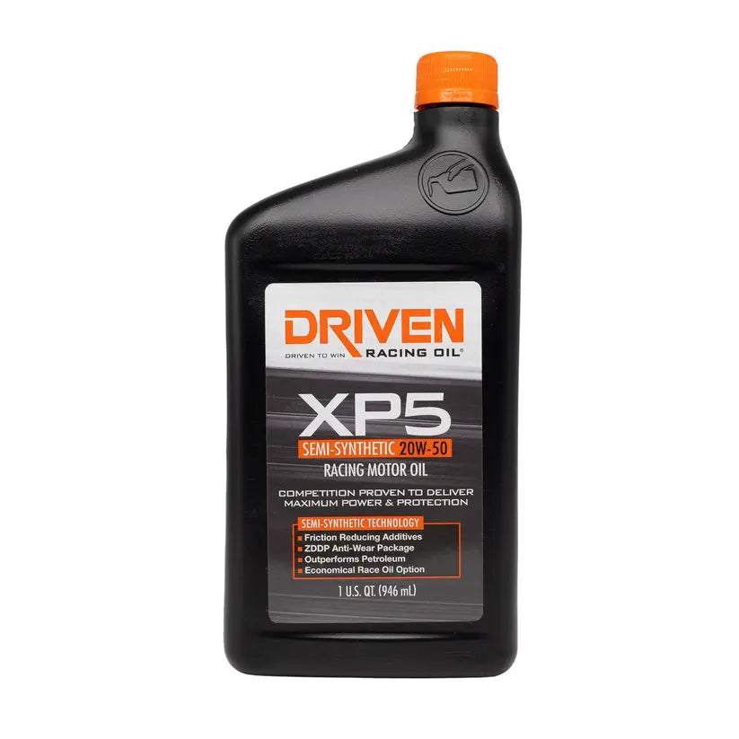 Driven Race XP5 20W-50 Semi Synthetic Motor Oil, Part No. 00906