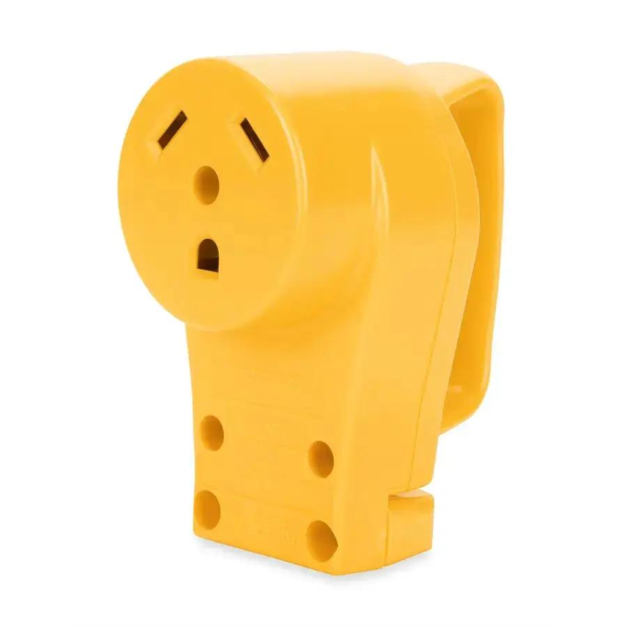 Camco 55343 30 Amp Power Grip Female Receptacle for RV and Marine Use by CAMCO