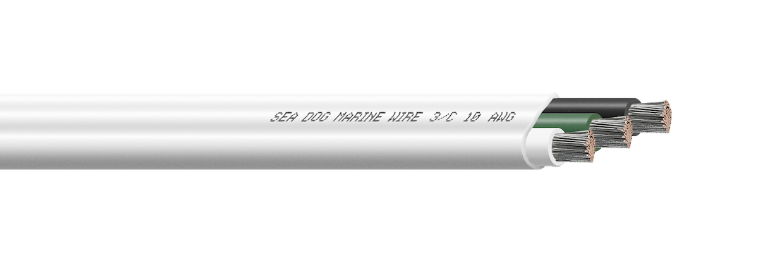 Sea Dog 8010302 10-3 AWG Triplex Marine Cable, 100 Feet
