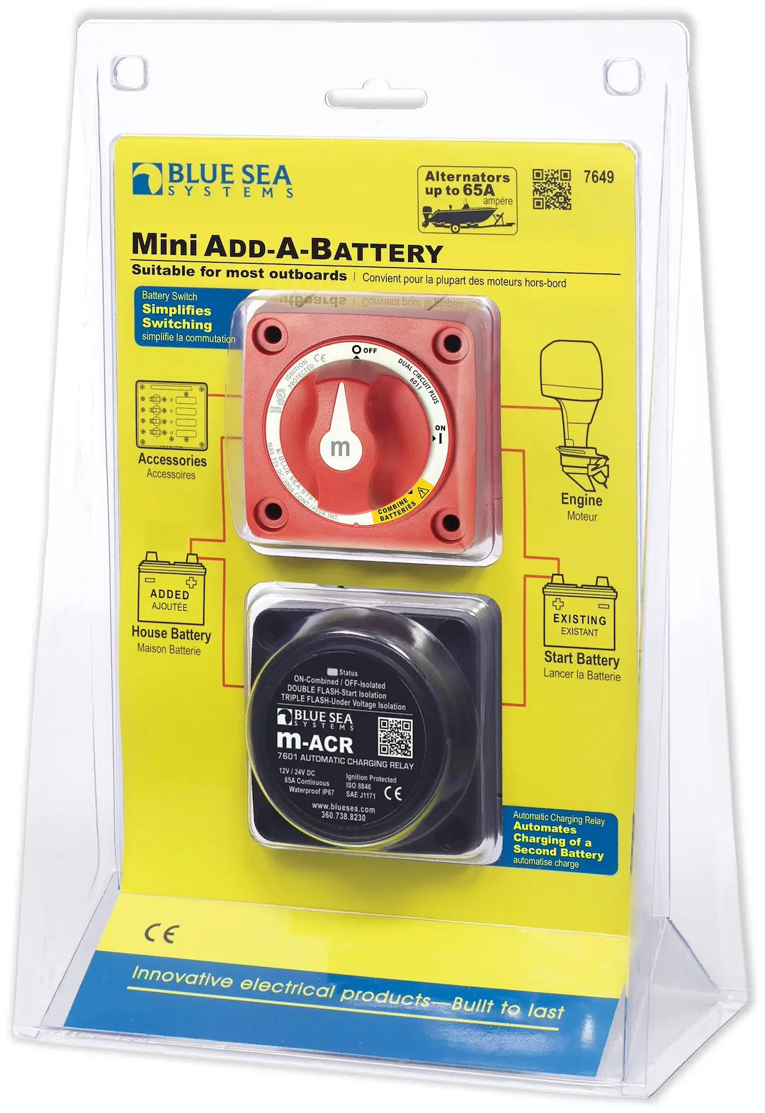 Blue Sea Systems Solenoid Add-A-Battery Mini (Part #7649BSS)