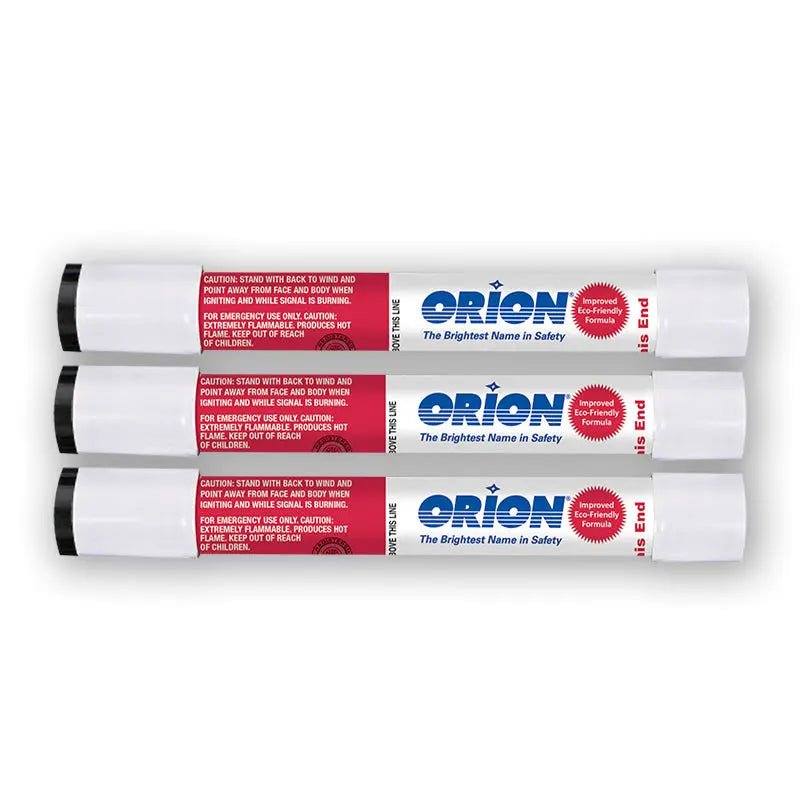 ORION Red Hand Held Flares (Part No. 265) for Emergency Signaling and Safety