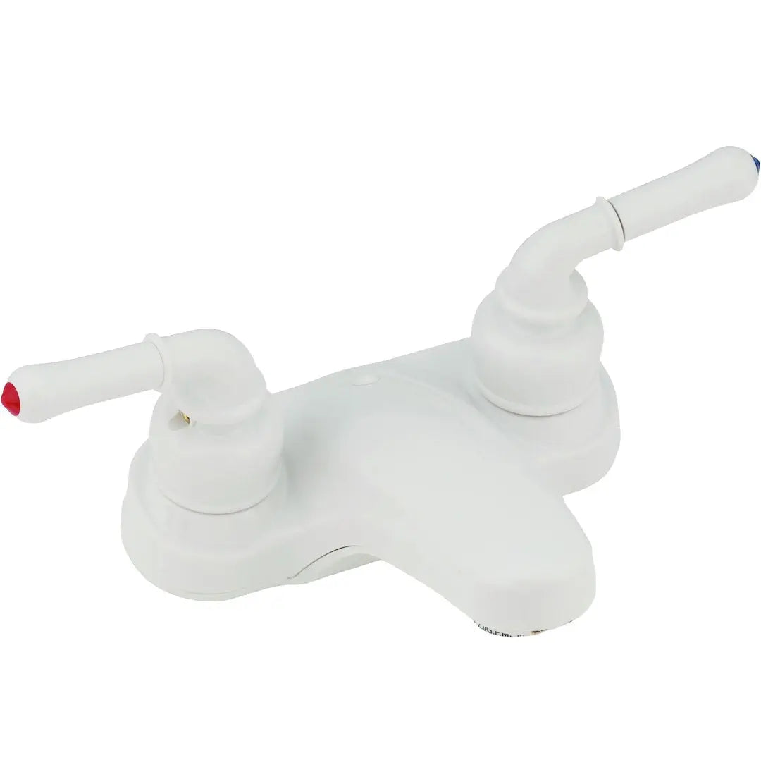 Empire Fauce WI77W 4' Lavatory with Lever Handles, White