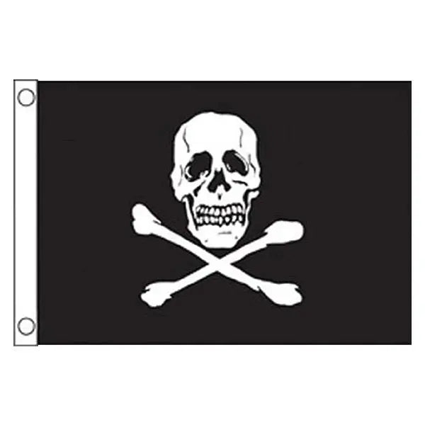 Taylor Made 12' x 18' Jolly Roger Flag - Durable Marine Flag for Boats and Yachts