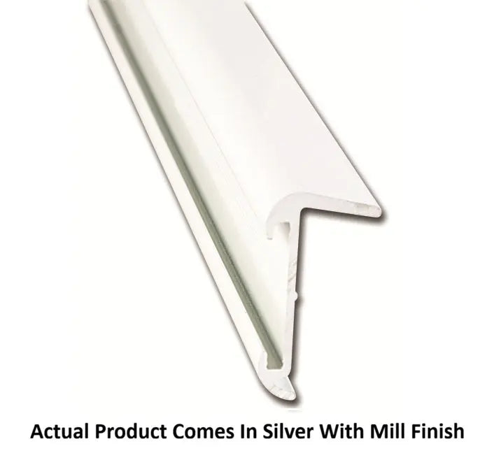 AP Products Roof Edge Mill 8 ft - Durable Aluminum Trim for Roofing Applications