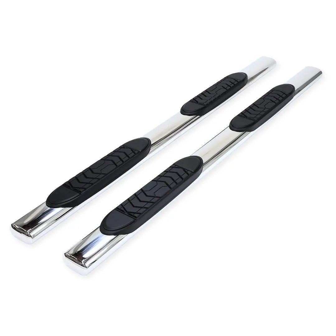 TrailFX 5' Oval Steel Side Step for Chevrolet Silverado and GMC Sierra (2019-2021 Models)