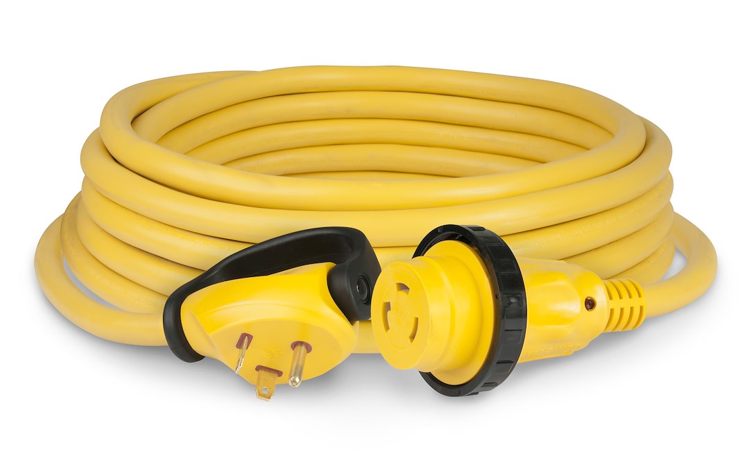 Marinco 25' 30A Cordset with LED Indicator - Model 25SPPRV