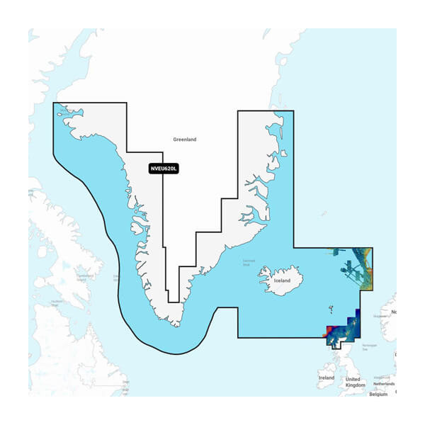 Garmin Carto Greenland & Iceland Navigation Map - Part Number 010C127000