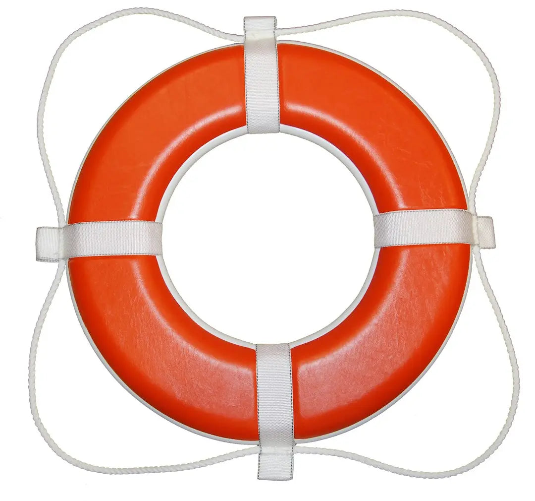 Taylor Made 24' Orange Foam Ring Buoy - Durable Marine Safety Device