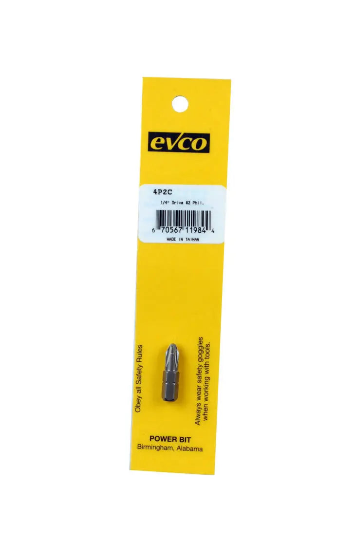 AP Products Phillips Insert Bit 1/4 inch - Model 0094P2C for Precision Fastening