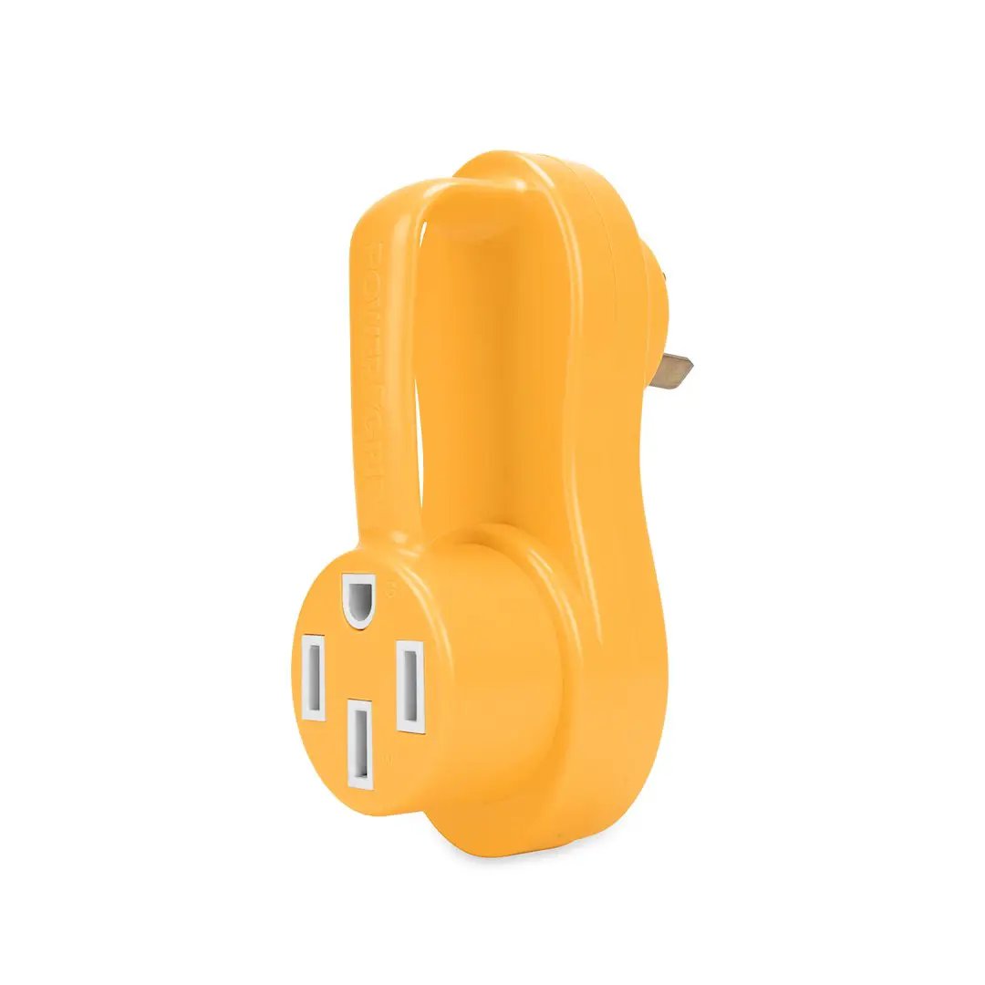 Camco PowerGrip Offset Adapter 30 Amp to 50 Amp (Part Number 55133) by CAMCO