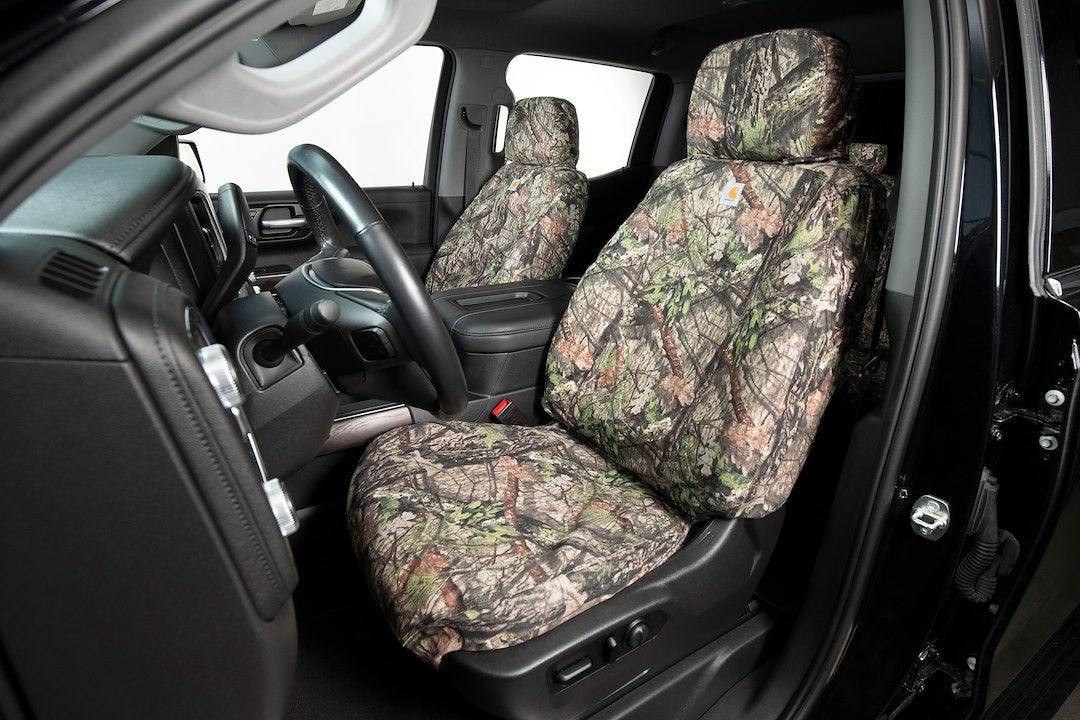 Covercraft SC3439CAMB Silverado 1500 Front Seat Cover - Custom Fit for Chevrolet Trucks by COVERCRAFT