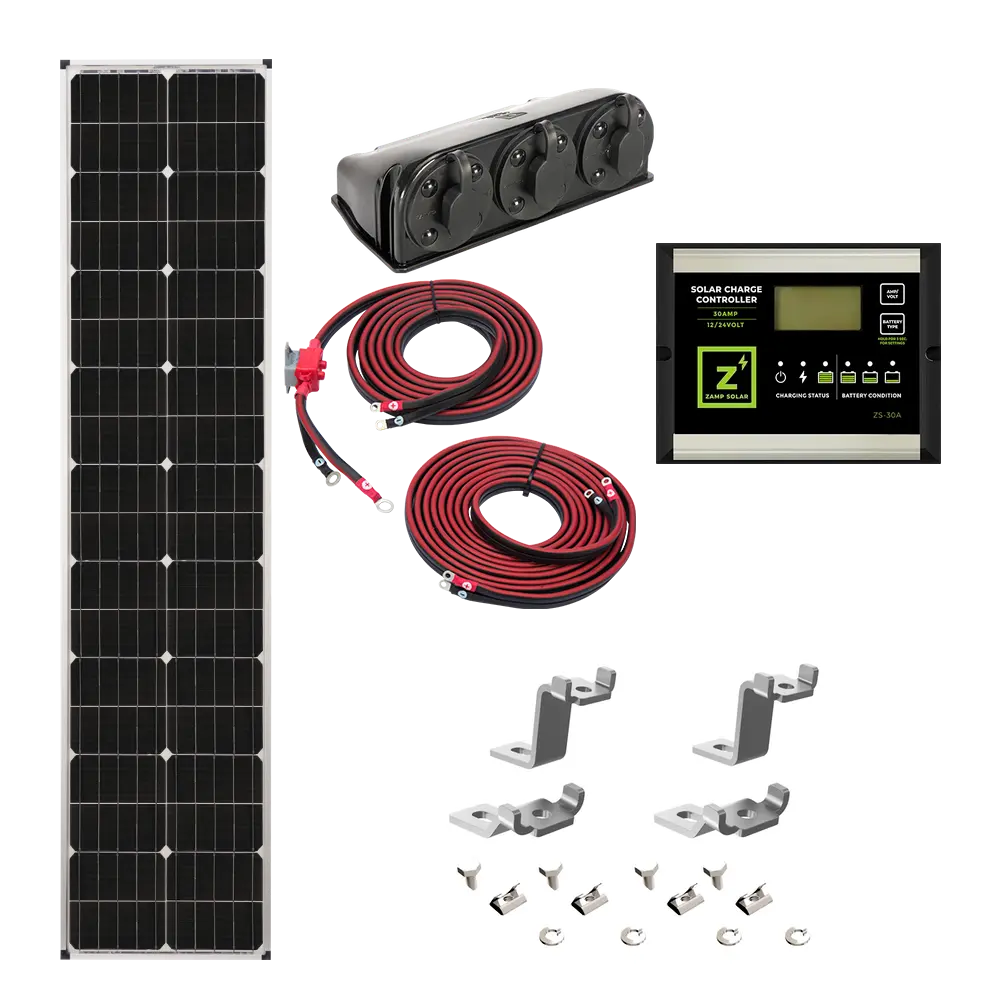 Zamp Solar 90 Watt Deluxe Solar Kit – Portable Solar Power Solution
